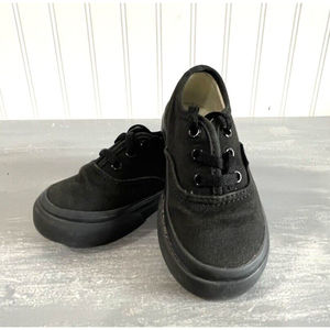 Vans Toddler Size 5 Black Off The Wall Shoes Sneakers Lace Up